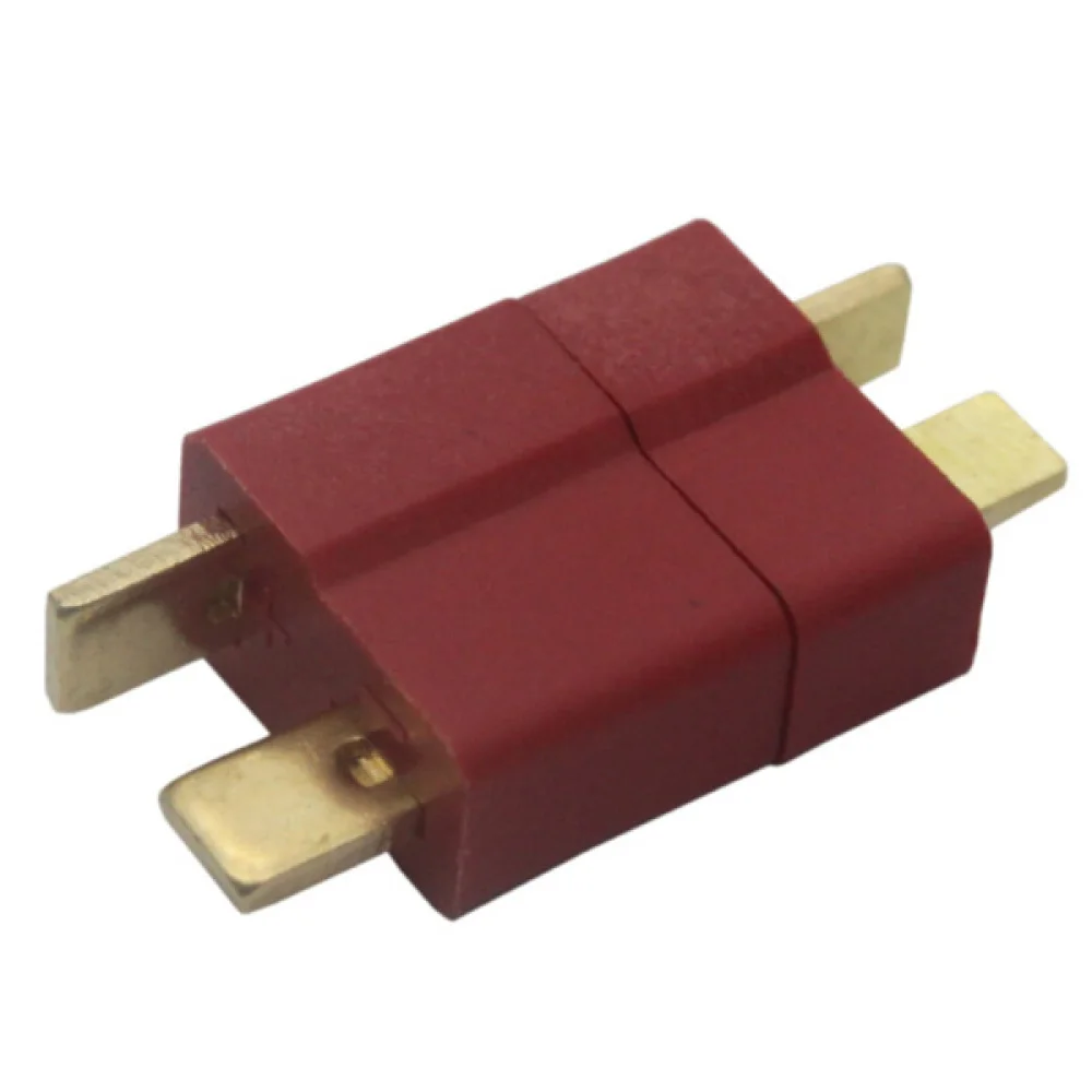 

20 Pairs of Gold Plated T-plug Connectors Deans Style Male and Female for RC LiPo Battery Helicopter Airplane (Red)