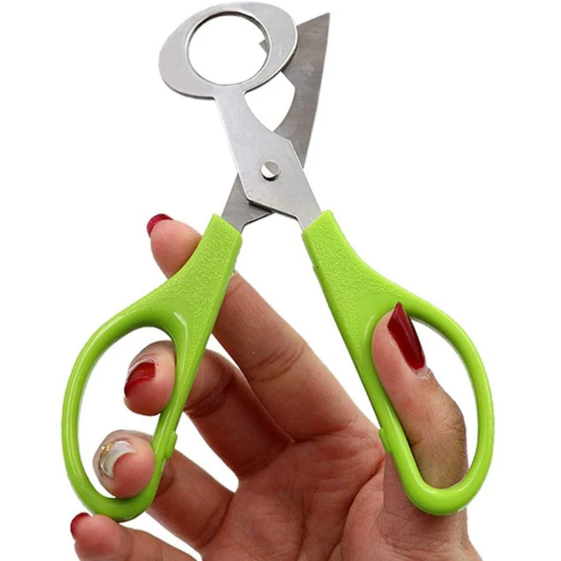 

10PCS Stainless Steel Quail Egg Cutter Scissors Pigeon Bird Quail Egg Cutter Opener Cracker Kitchen Clipper Tool