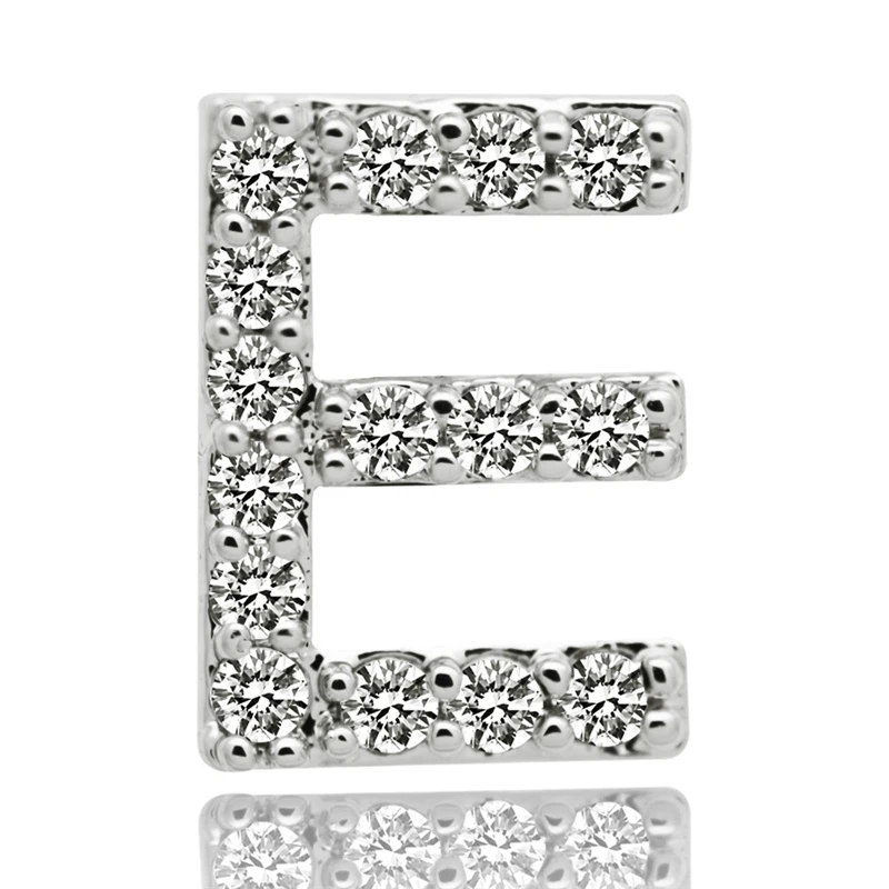 Хип-хоп 26 букв Золотые/серебряные зубы Grillz все Iced Out микро Pave CZ зубные грили с силиконовые Украшения для тела подарок B40