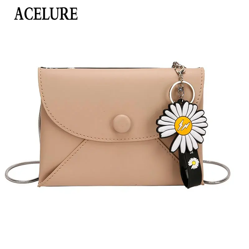 

ACELURE Цветочные Декоративные конверты с клапаном, Женские однотонные маленькие сумочки из искусственной кожи, женские сумки через плечо, Дам...