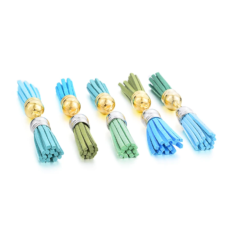 Кепка с кисточками из искусственной кожи 70 шт./лот 35 цветов 38 мм|Ювелирная