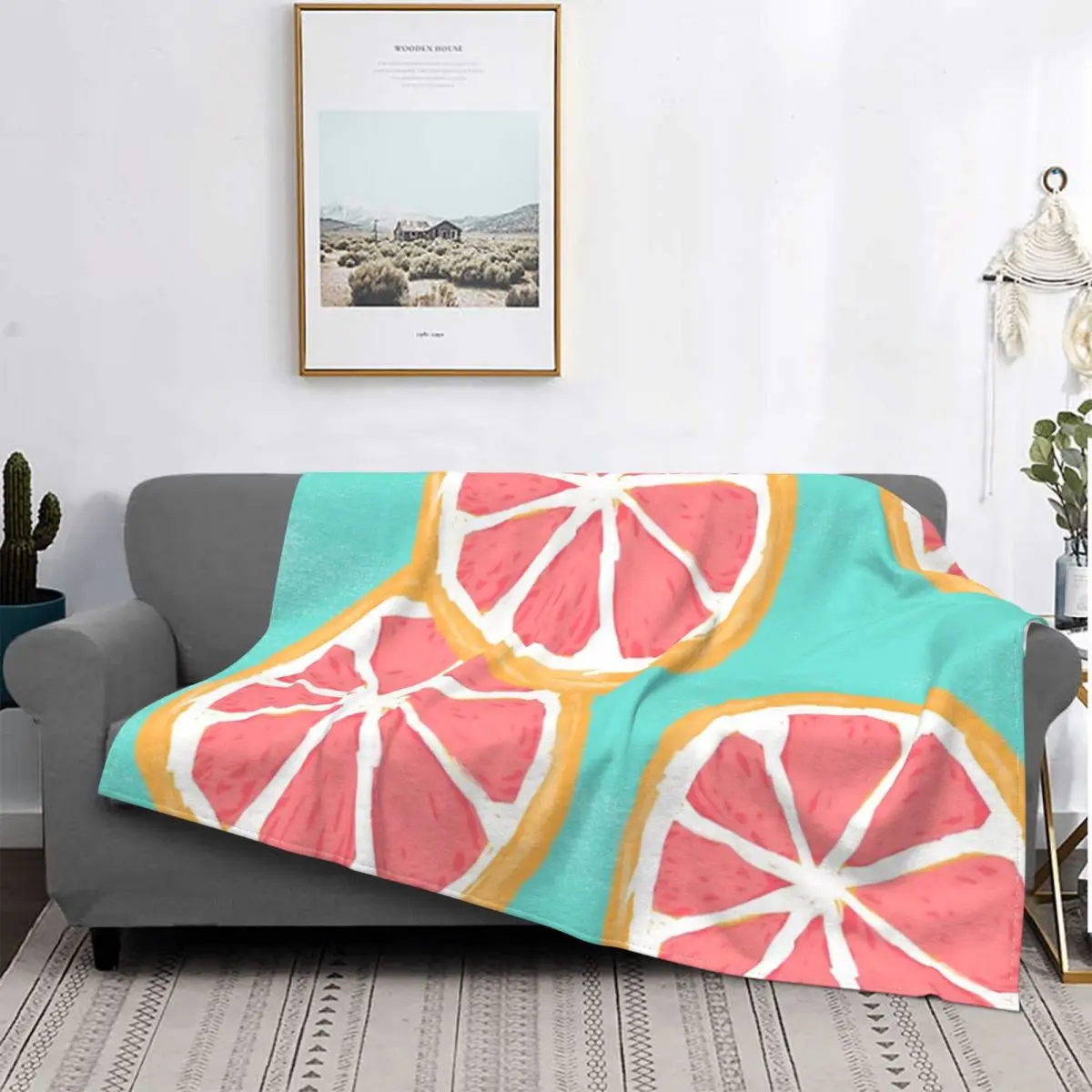 

Temporada de pomelo-Manta Rosa rubor, colcha para cama a cuadros, manta doble de felpa de Anime, fundas para cama de invierno