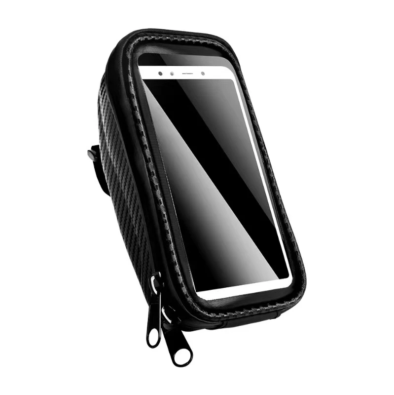 

2021 Bike Frame Bag Front Tube Bag Waterproof Handlebar Bag Bicycle Bag with Touchscreen Phone Case Portable Bicycle Accessories