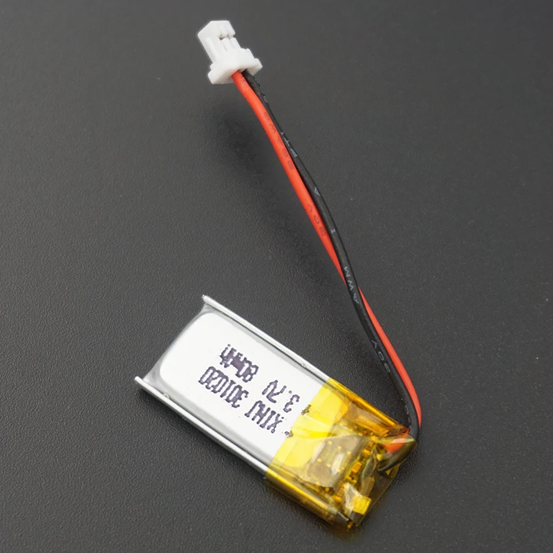 XINJ 5 шт. 3 7 V 80 мАч литий полимерный аккумулятор Lipo Батарея 2Pin JST PH 1 0 мм штекер 301020