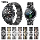 Ремешок UEBN из нержавеющей стали для Samsung Galaxy Watch 3 41 мм, металлический браслет для Galaxy Watch 3 45 мм, аксессуары для часов