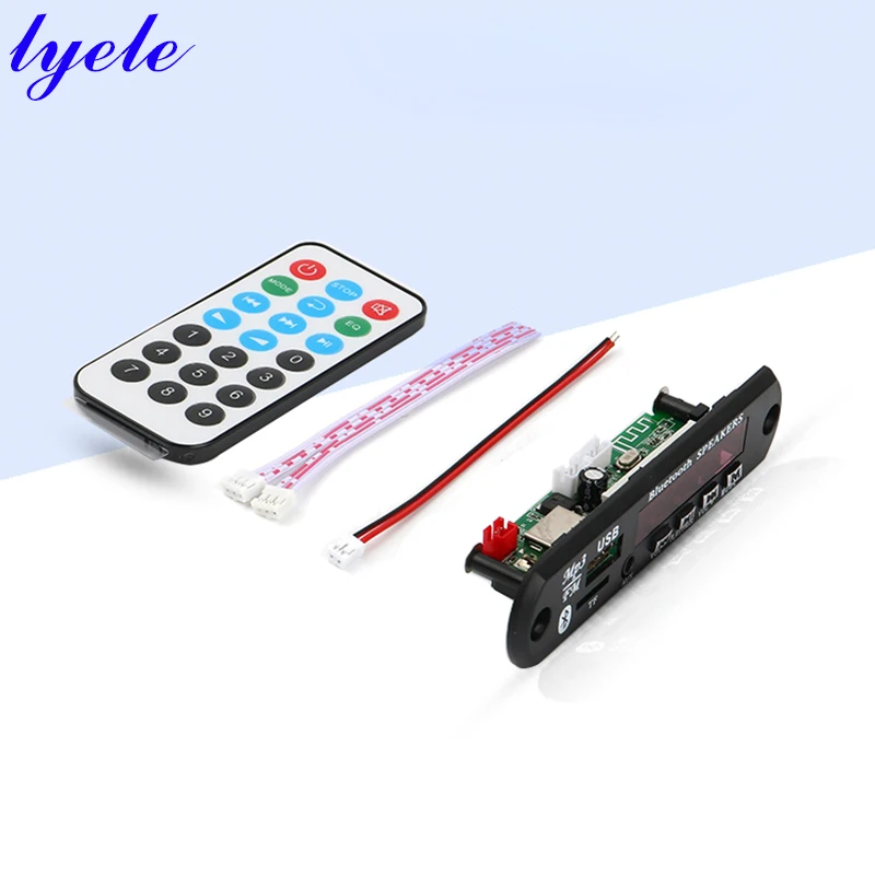 Bluetooth decoder 6V/18V 25W*2 5.0 USB TF AUX MP3 lossless decoding Stereo with color screen power amplifier FLAC | Электроника