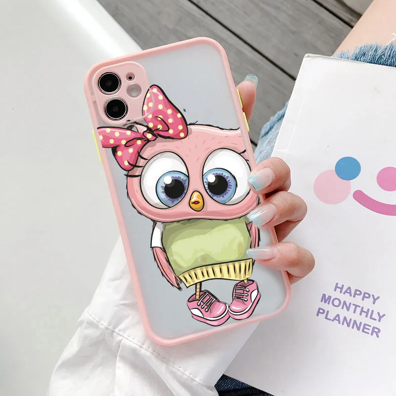 Чехол с рисунком совы для Vivo V17 V20 матовый чехол из поликарбоната телефона Y31 X60 Pro