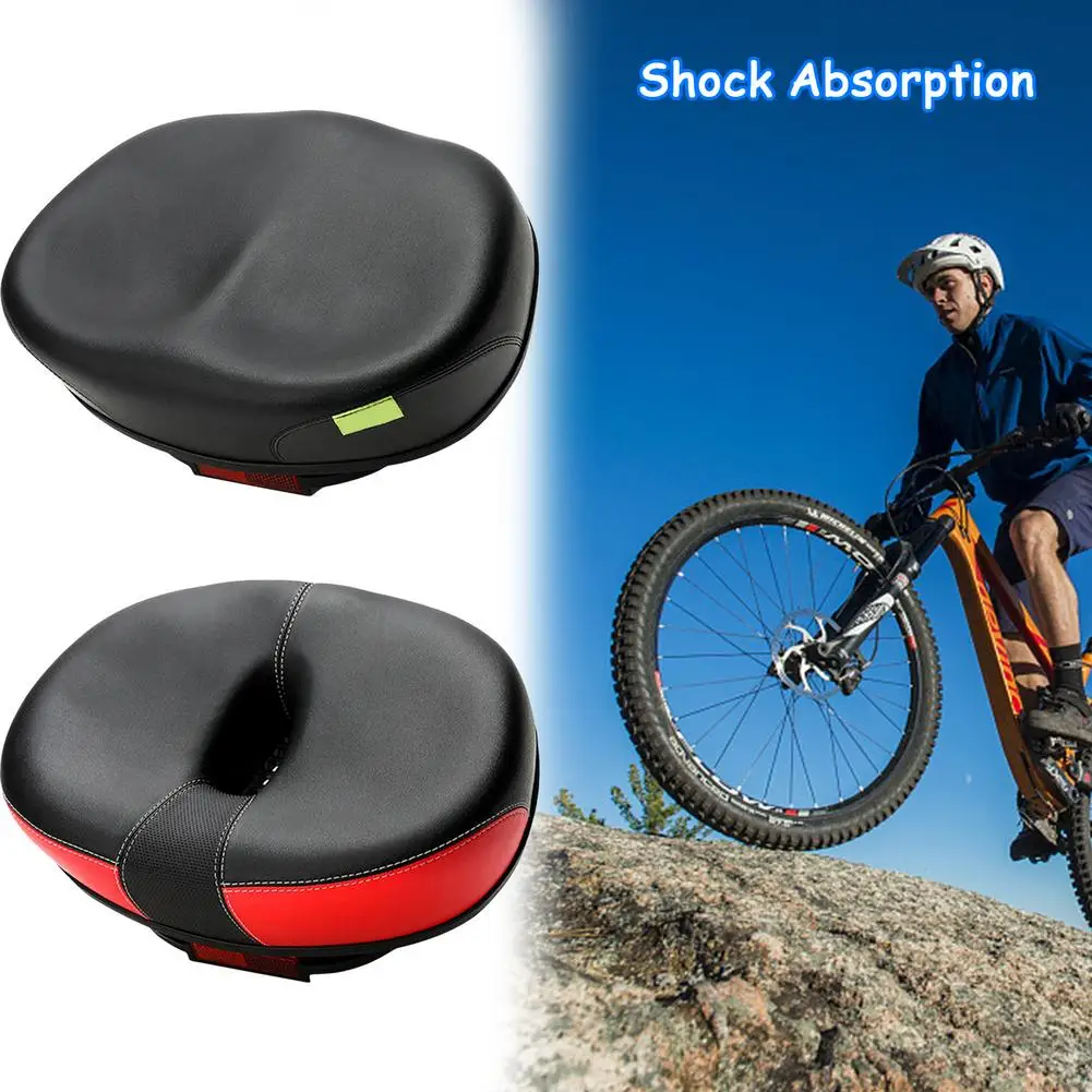 

MTB Bicycle Saddle Seat Big Butt Bicycle Road Cycle Saddle Mountain Bike No Nose Seat Damping Wide Comfortable Accessories