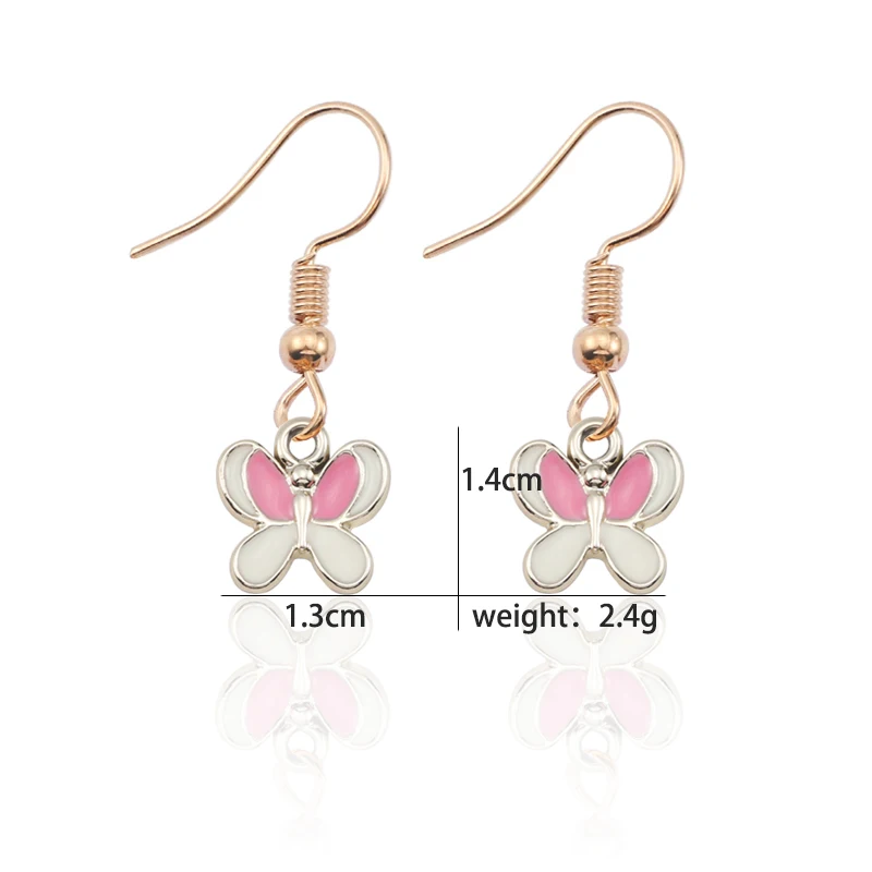 

Fashion Creative Animal Butterfly Earrings for Women 2021 New Cute Solid Sweet For Girls Accessories