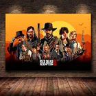 Настенный плакат Red Dead выкуп 2 на холсте, художественный принт, декоративные обои, Настенная картина для гостиной