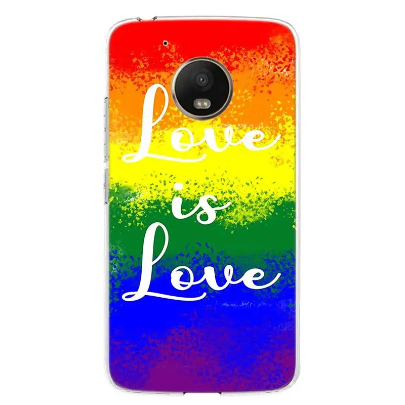 gay lesbian lgbt rainbow pride art phone case for motorola moto one fusion plus vision g9 power g8 g7 play g6 g5 g5s e6 cover free global shipping