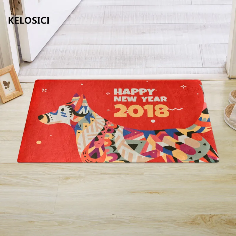 

Смешные передние искусственные 3D напольные коврики с животными, волк, собака, Хаски, коврики для гостиной, Нескользящие Коврики для кухни, с...