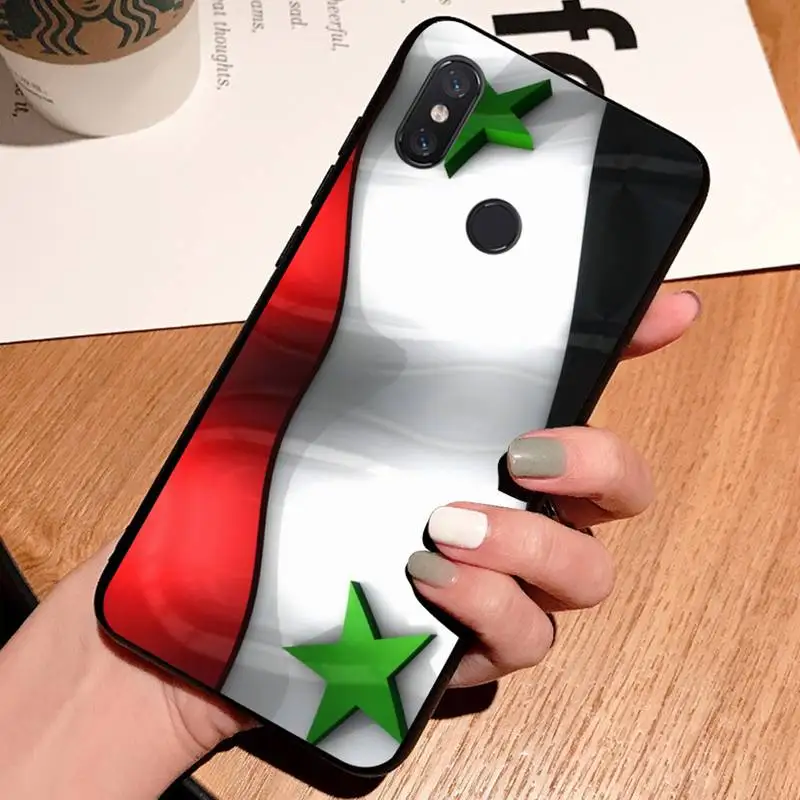 

Syria Flag fashion design patternhigh quality Phone Case shell For Xiaomi Redmi note 7 8 9 t k30 max3 9 s 10 pro lite