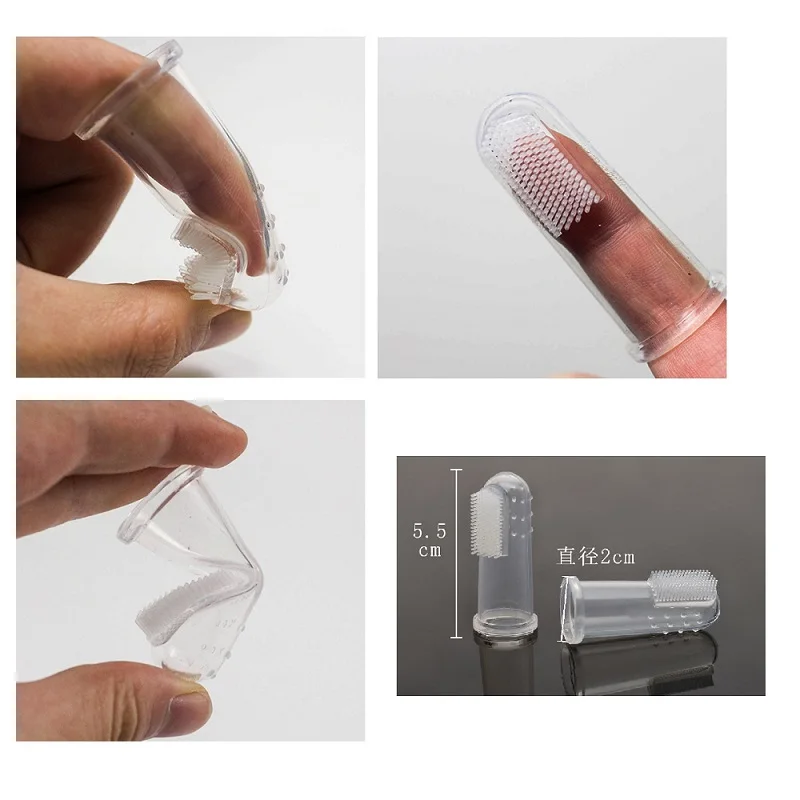 Dog Toothbrush Pet Finger Toys Environmental Protection Silicone Dogs Cats Clean Teeth supplies | Дом и сад