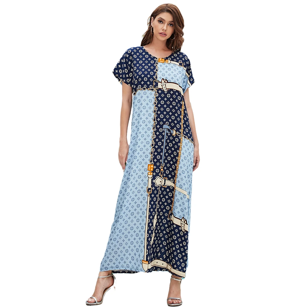 

Short Sleeve Ramadan Eid Mubarak Abaya Dubai Muslim Hijab Dress Turkey Islam Clothing Robe Longue Dresses For Women Vestidos