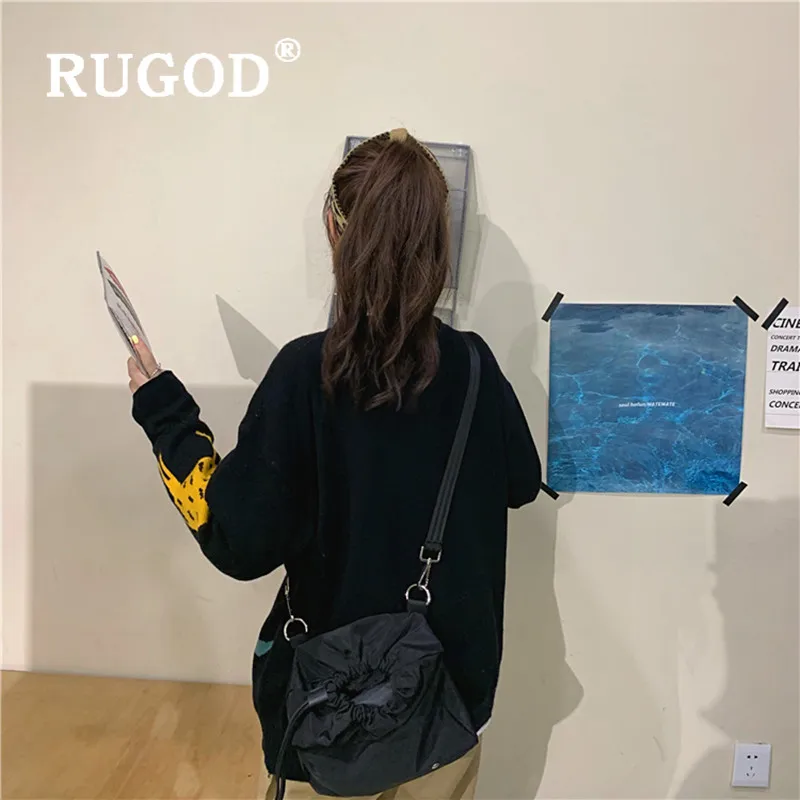 RUGOD/2019 новый зимний теплый черный женский свитер-пуловер с изображением животных