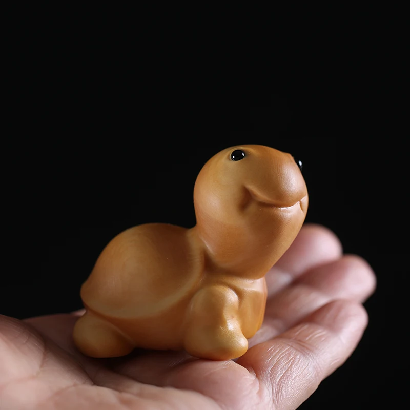 Резьба по дереву в виде черепахи животного 4 см|Статуи и скульптуры| |