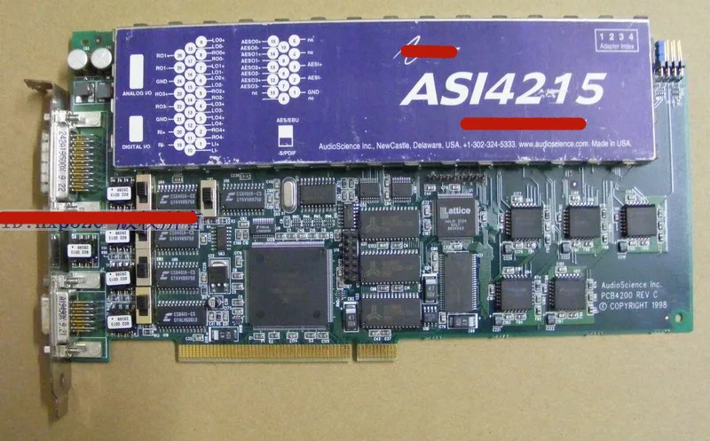

Профессиональная звуковая карта ASI4215 PCB4200 Rev C