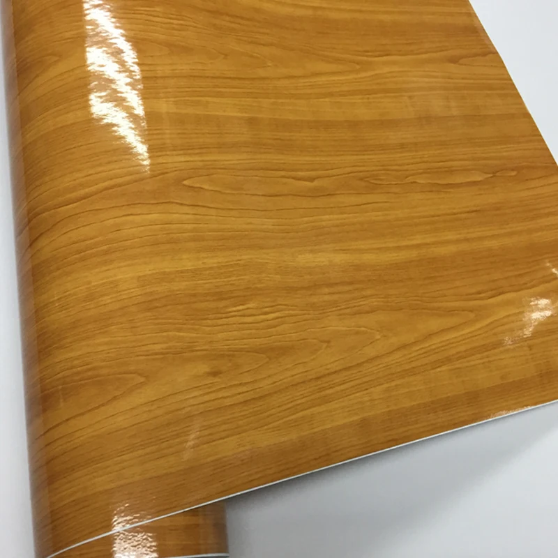 High Glossy Wood Grain Textured Vinyl Sticker Decal Roll Car Interior DIY Film Wrap Automobiles Waterproof Vinyl 7 Sizes Choice - Название цвета: G9453