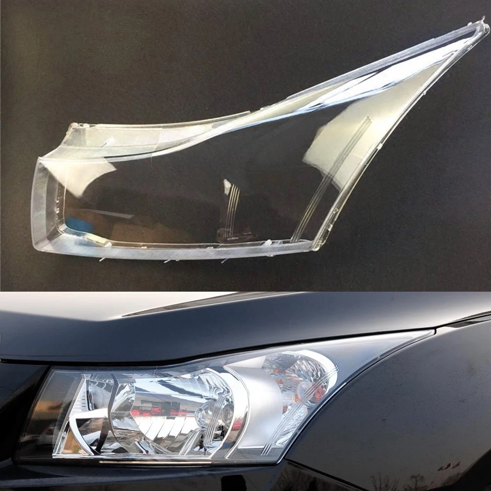 Driver Side Для Chevrolet Cruze 2008 2009 2010 2011 2012 2013 объектив фары автомобиля стекло прозрачные линзы Авто оболочка Крышка - Цвет: Driver Side