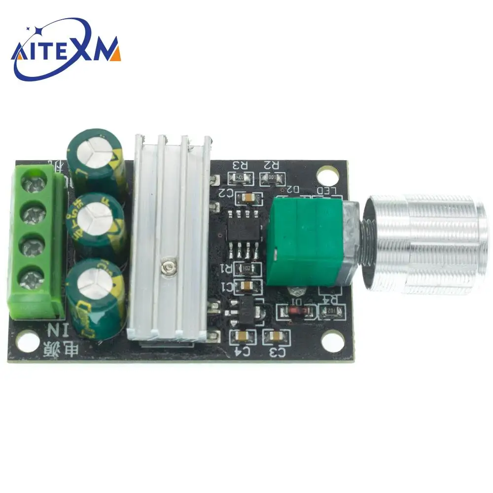 ШИМ-регулятор скорости двигателя регулятор переменной с потенциометром 6 в 12 В 24