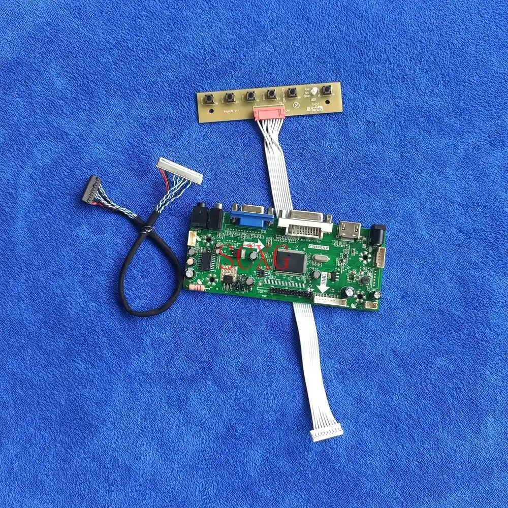 

Fit G156HAN02.1 G156HAN02.3 1024*600 Screen DIY Kit LED LCD 30 Pin LVDS DVI VGA HDMI-compatible MNT68676 Drive Controller Board