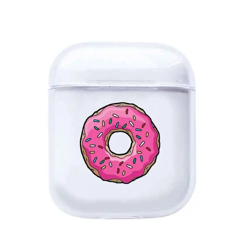 Чехол для наушников с рисунком пончика, Bluetooth, для Apple AirPods 1/2, мягкие силиконовые наушники для зарядки, чехол s для, защитный чехол для AirPods - Цвет: I200345