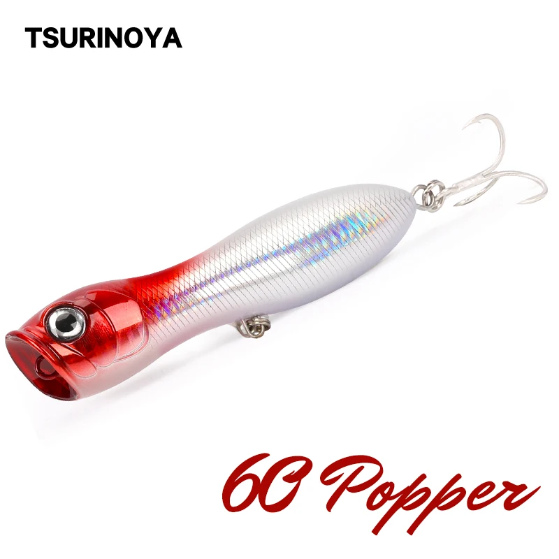 

TSURINOYA Popper Fishing Lure 120mm 36g Topwater Hard Bait Popper Lures Iscas Artificiais Para Pesca Leurre Dur Peche Wobblers