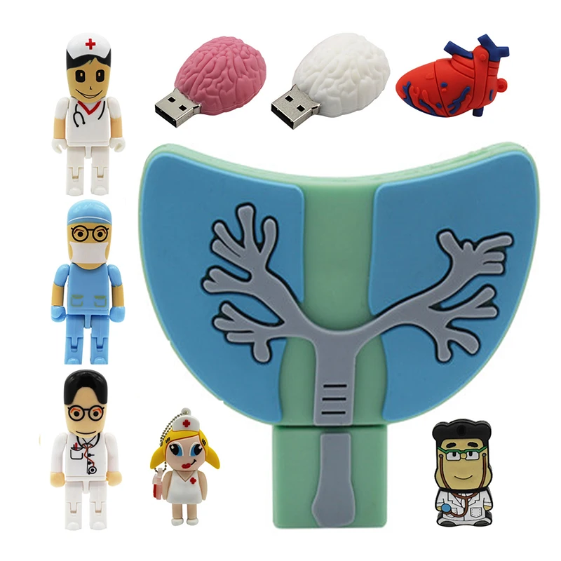 USB флеш накопитель TEXT ME в виде медсестры сердца стоматолога 2 0 4 ГБ 8 16 32 64 ГБ|USB