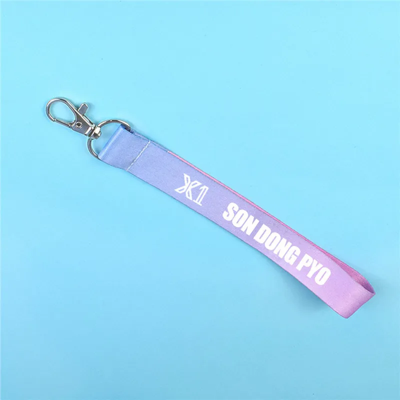 JCF794 KPOP X1 XONE брелок для ключей CHAJUNHO HANSEUNGWOO KIMYOHAN LEEHANGYUL градиентный ремешок - Цвет: SON DONG PYO