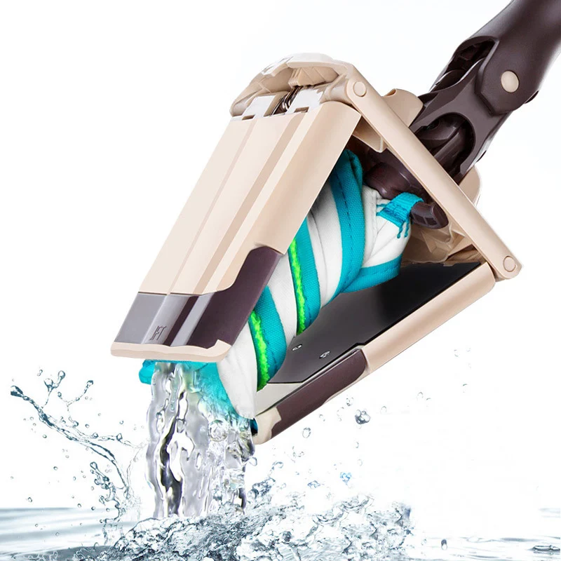 Ручная Швабра для мытья пола плоская сменная швабра с функцией отжима без рук