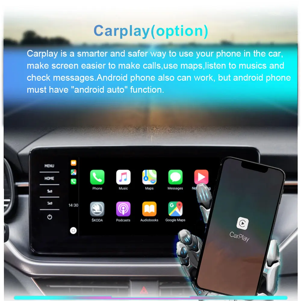 Автомобильный мультимедийный экран 8 ядер Android 10 для BMW F10 F11 2011 2016 WIFI 4G 4 + 64 Гб RAM Carplay