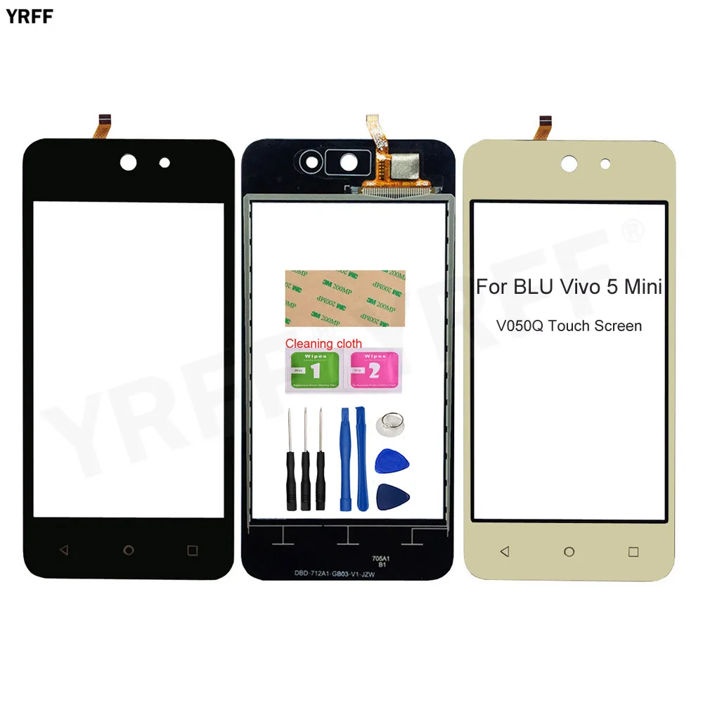 

Бесплатная доставка Передняя стеклянная панель сенсорный экран s для BLU vivo 5 mini V050Q цифровой преобразователь сенсорного экрана мобильного те...