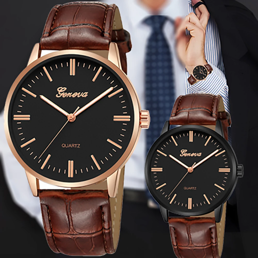 

Relogio Masculino Premium Vintage Brown Leather Men Watches Male Business Minimalist Golden Scale Dial Quartz Wristwatches Clock