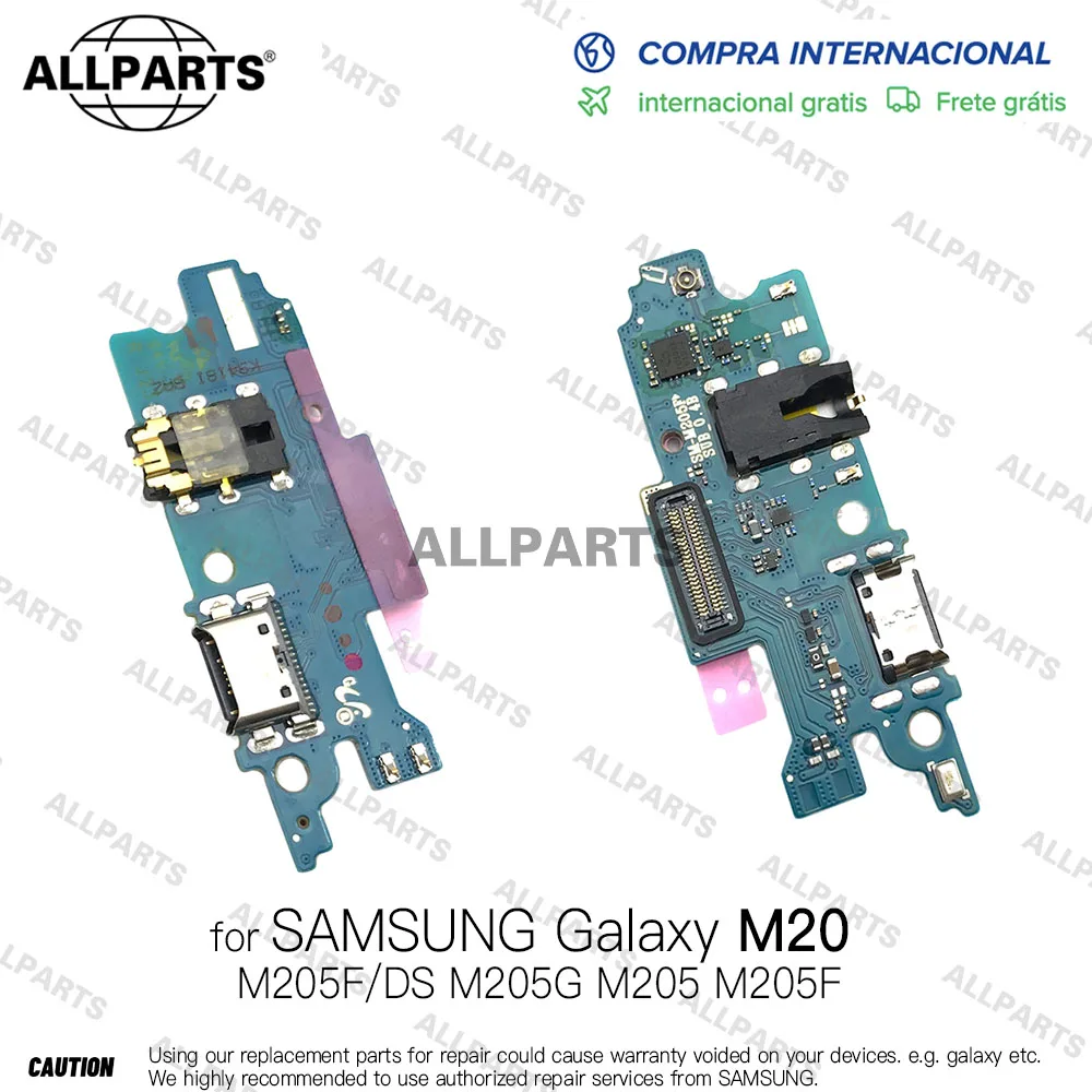 

for SAMSUNG Galaxy M20 Charger Port USB Charging Flex Cable Ribbon with Mic Jack M205F/DS M205G M205