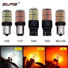 1 шт. 3014 144smd Canbus S25 1156 P21W BA15S LED BAY15D BAU15S PY21W T20 светодиодный 7440 7443 W21W 1157 Светодиодные лампы для указателей поворота