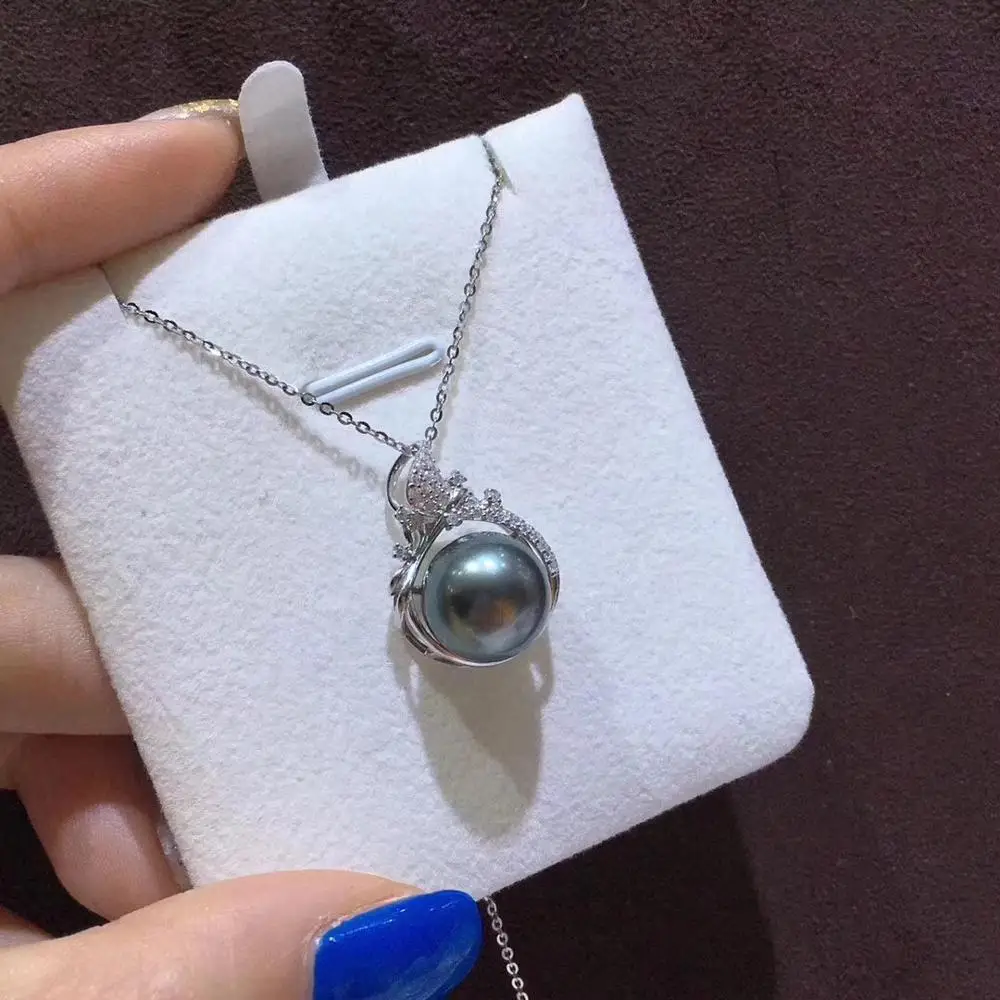 

Три жемчуга, серебро 925 пробы, жемчужное ожерелье, кулон, фурнитура для ювелирных изделий, аксессуары для женщин, 3 шт./лот