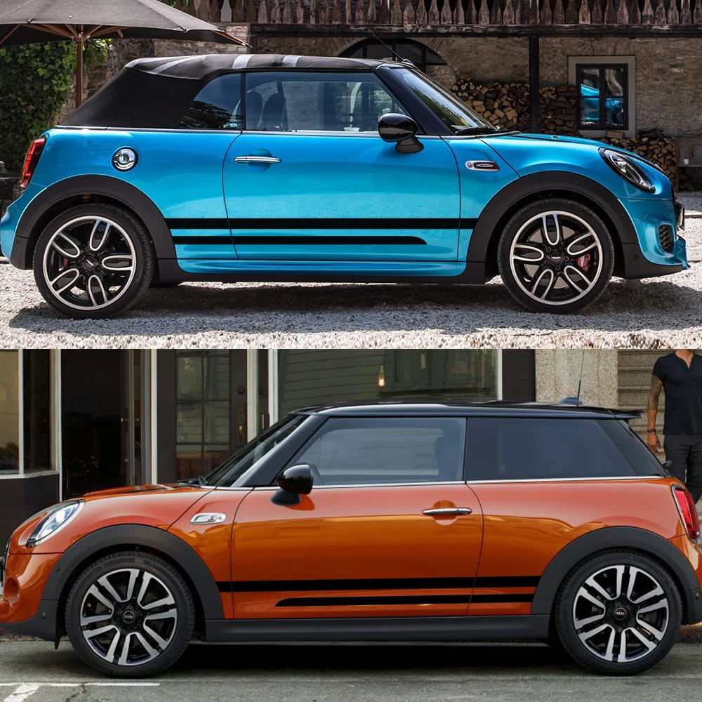 Наклейки на боковые двери автомобиля 2 шт. наклейки мини медные деревья R60 Cooper S D