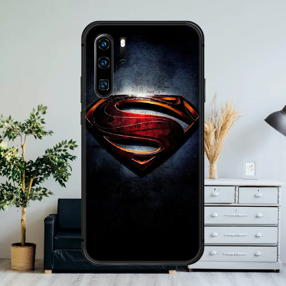 

Superhero Supermans Phone Case For Huawei P Mate Smart 10 20 30 40 Lite Z 2019 Pro black Shell Silicone Cover Pretty Coque Soft