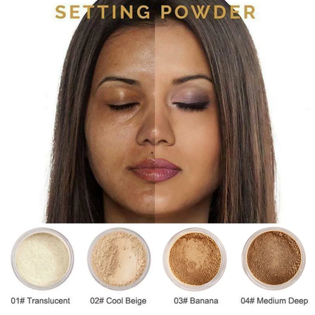 Лучшая продажа Пудра рассыпчатая пудра для лица полупрозрачная гладкая основа