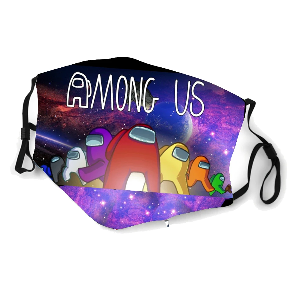 

Among Us Printing Mask Washable Filter Masks Outdoor Windproof Mouth Cap Breathable Protect Face Masks Adult Children Mascarilla