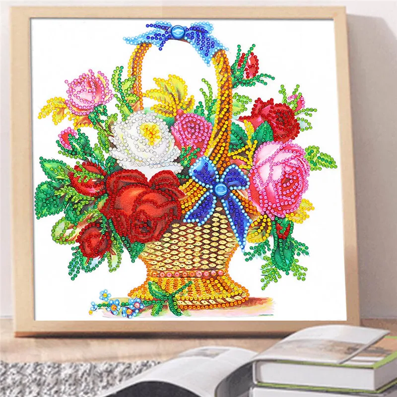 22 DIY Алмазная вышивка цветок дерево специальная форма алмазная живопись Стразы Кристалл новые полки для дома - Цвет: 22
