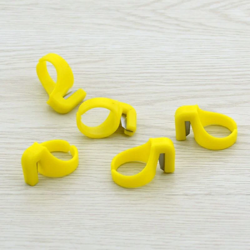 Новинка домашний пластиковый наперсток для швейного Кольца Резак ниток лезвие