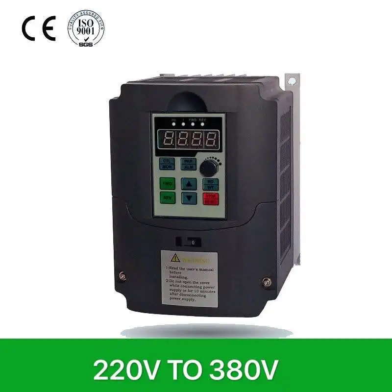 

VFD 4KW/5.5KW/7.5KW/11KW 220V Single Input and 380-415V Output 3-Phases Frequency Inverter Free Shipping