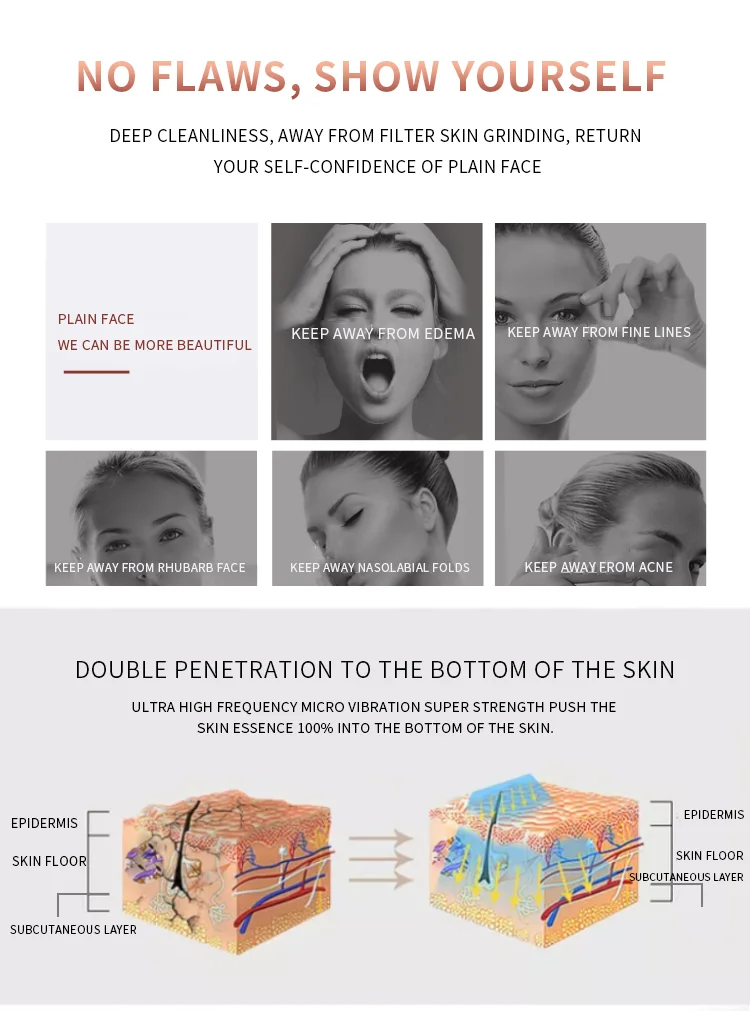 6 In1 EMS Ultrasound Cavitation Galvanic Ultrasound Body Massager Face Lifting Machine Infrared Therapy Facial Skin Care Tools