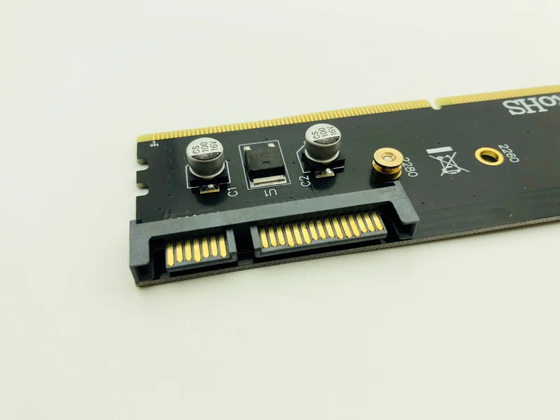 DDR4 to M.2 SATA Adapter Riser Memory DIMM NGFF SSD B Key 15Pin Power 7pin Port Motherboard 2230-2280 M2 | Компьютеры и офис