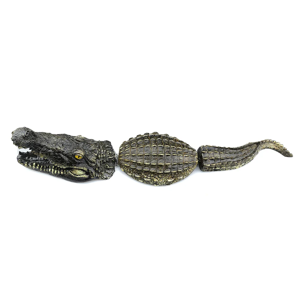 

Hot 3Pcs/set Artificial High Quality Floating Resin Crocodiles for Pond Pool Water Garden Decorations Ornaments D6