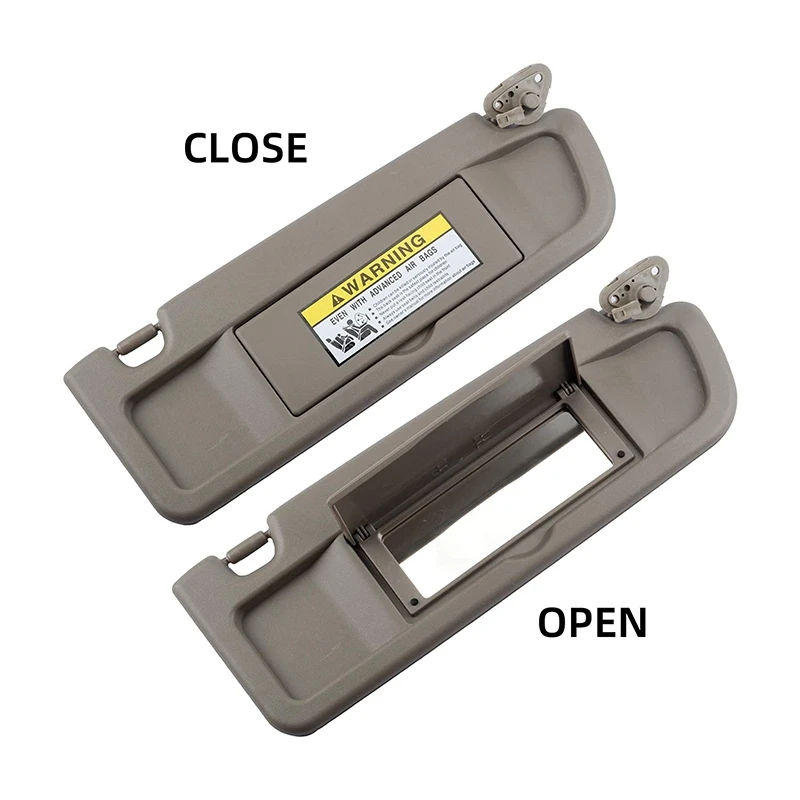 

Left Driver and Right Passenger Side Warm Gray (Medium Gray) Sun Visor Pair for Honda Civic 2009-2011 83280-SNA-A01ZE