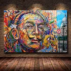 Абстрактный граффити Сальвадора Дали, искусство на холсте, искусство на улице, картины, домашний декор