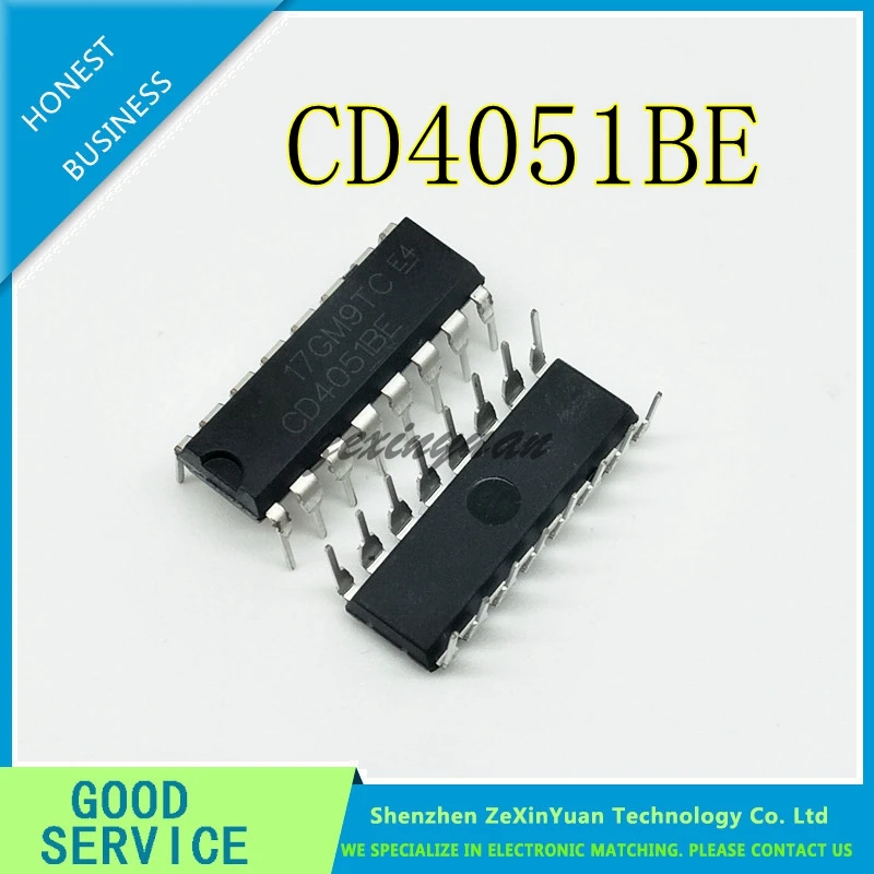 10 шт./лот CD4051BE CD4051 4051 DIP 16 чип CMOS логическое устройство|device| |